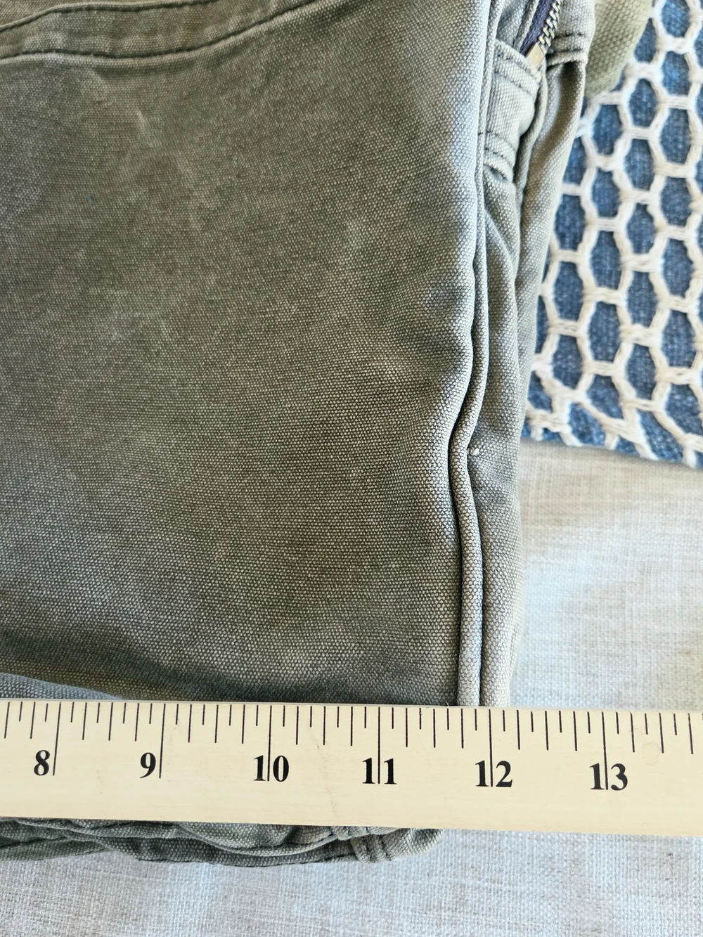 American Eagle Outfitters Olive Green Canvas Messenger Bag